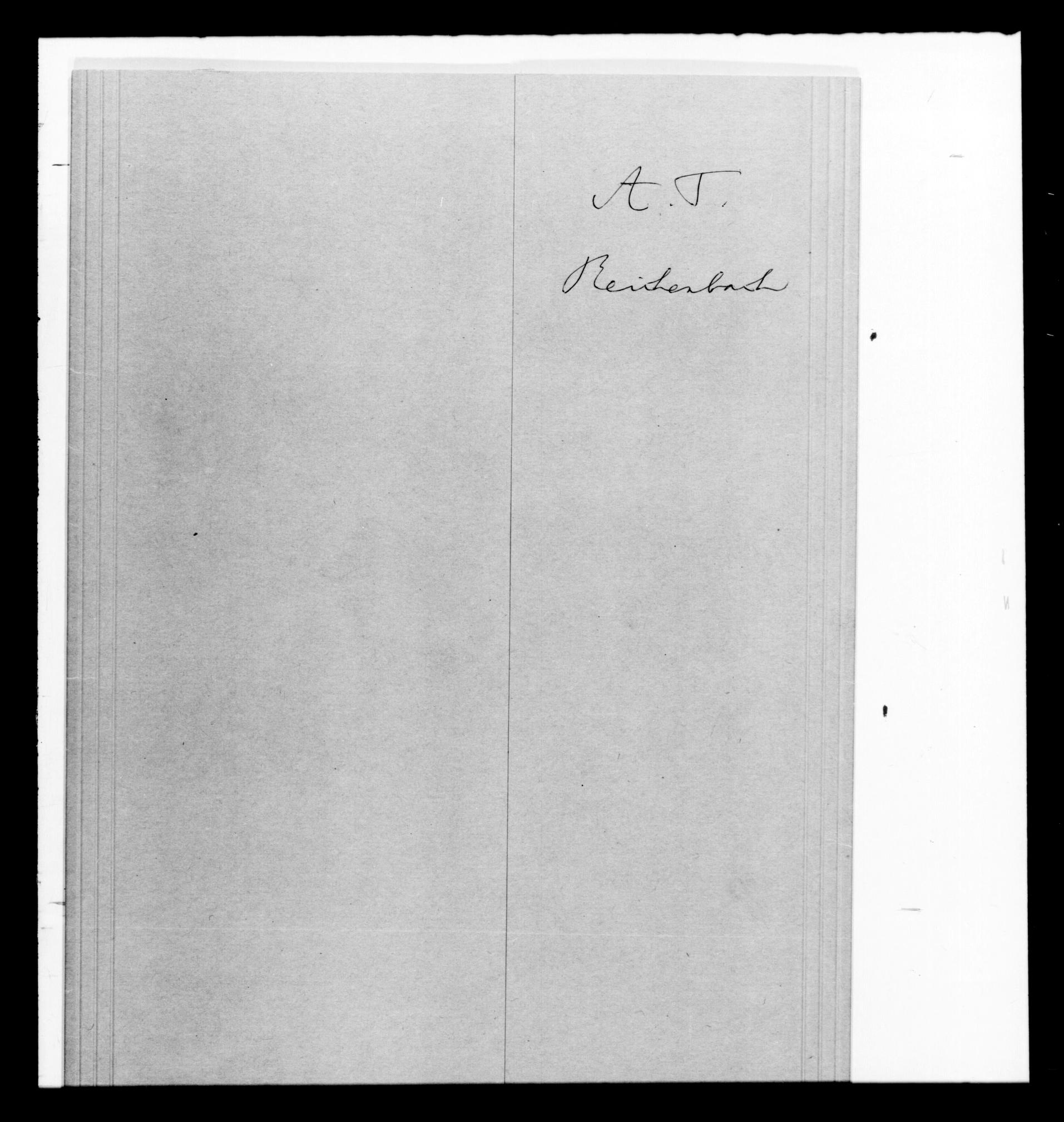 Unaltered archive access image of the cover marked A. T. Reichenbach for Ernst Reichenbach’s Ahnentafel