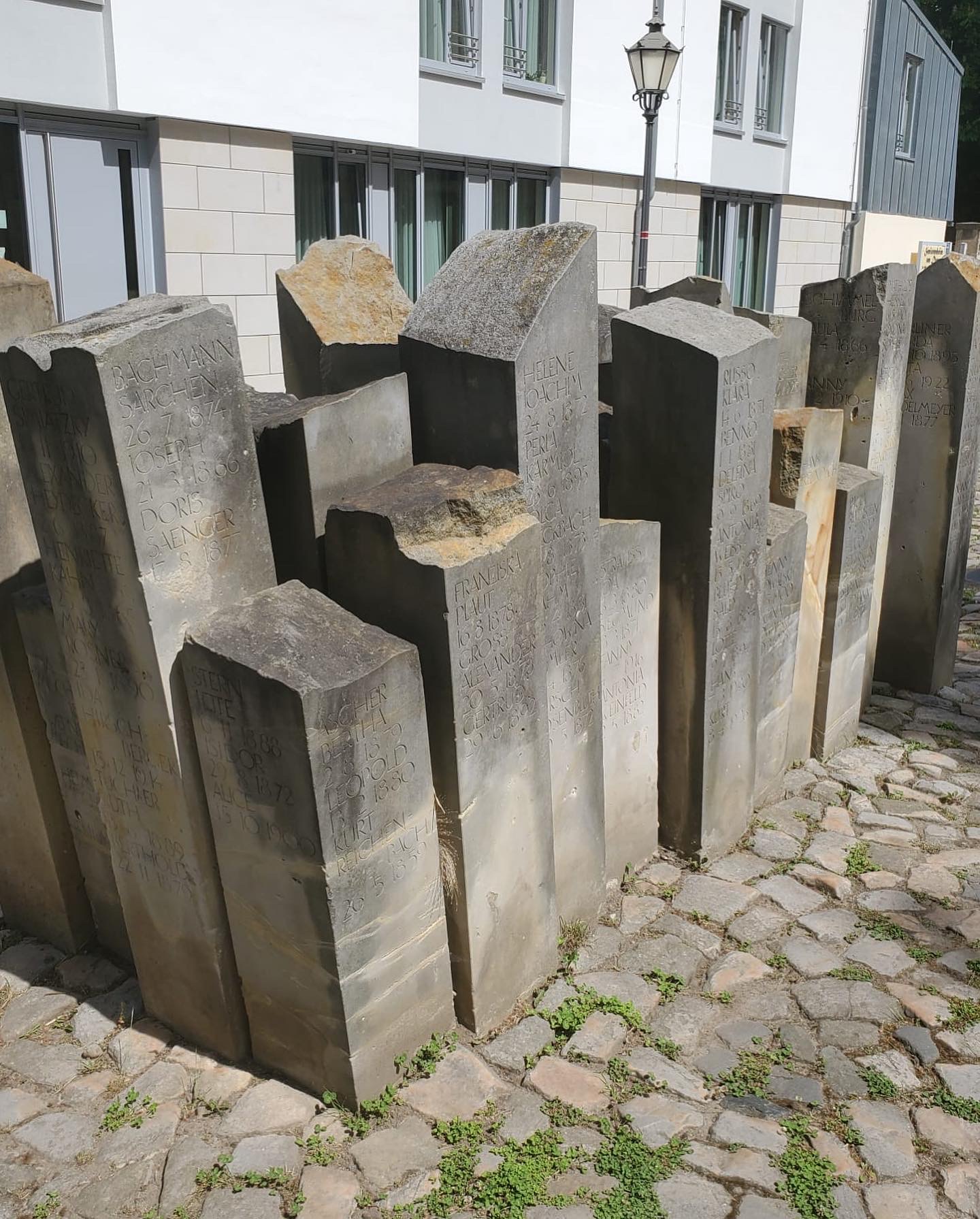 Detail of the Halberstadt Stones of Remembrance photographed during family research into Kurt Reichenbach