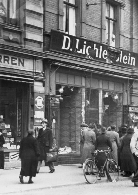 Figure 14. Figure 14. A destroyed Jewish shop in Magdeburg, the nearest large city to Halberstadt, after the pogrom of 9 November 1...